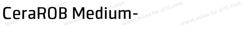 CeraROB Medium字体转换
